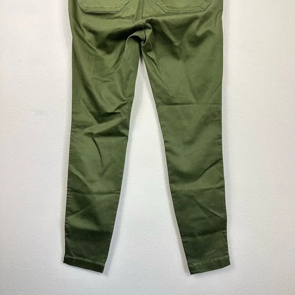 NWT J. Crew 9" Cargo Toothpick Pant Green 26 - Picture 3 of 16